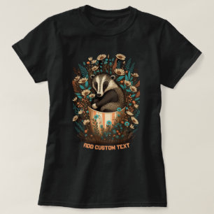 T-shirt Bade mignonne assis dans une tasse, Amateurs de Ba