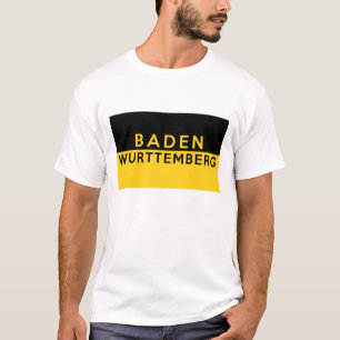 T-shirt baden le nom du pays de l'Allemagne de drapeau de