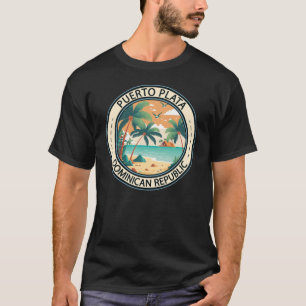 T-shirt Badge de cabane de Puerto Plata République Dominic