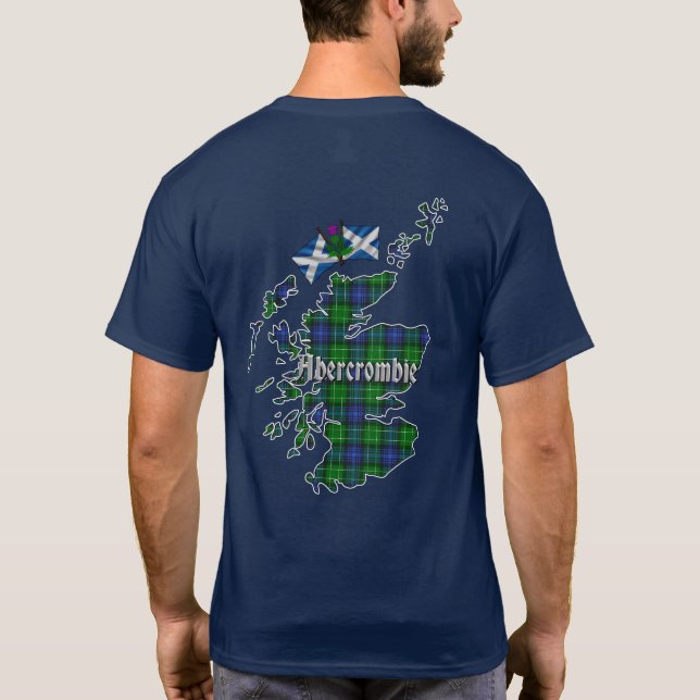 T-shirt Badge de clan Abercrombie et carte de tarte (Dos)