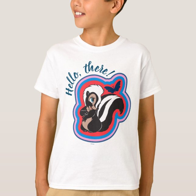 T-shirt Badge de fleurs et de papillons de Bambi (Devant)