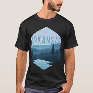 T-shirt Badge de l'État de l'Arkansas Design Rétro Vintage