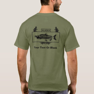 T-shirt Badge de pêcheur de combat de l'Alaska