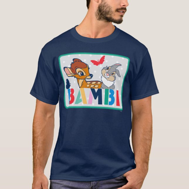 T-shirt Badge de point Bambi et Thumper Polka (Devant)