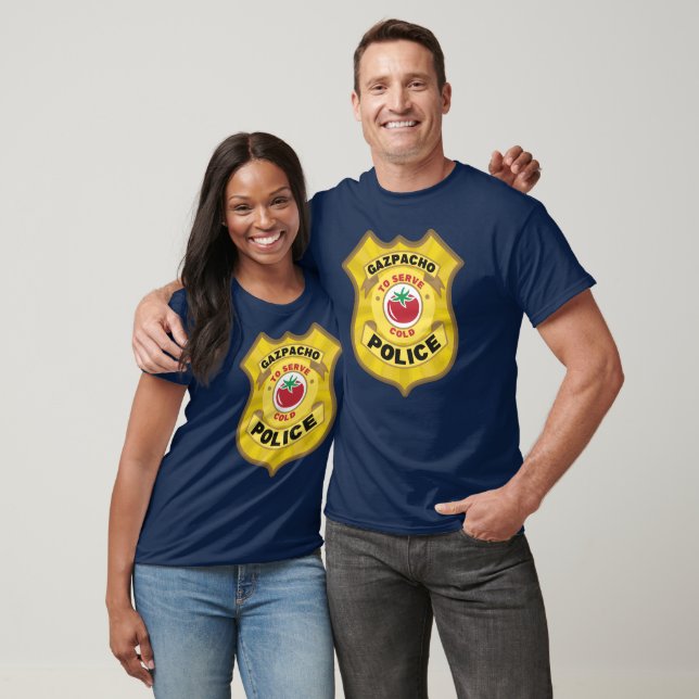 T-shirt Badge de police de Gazpacho (Unisexe)