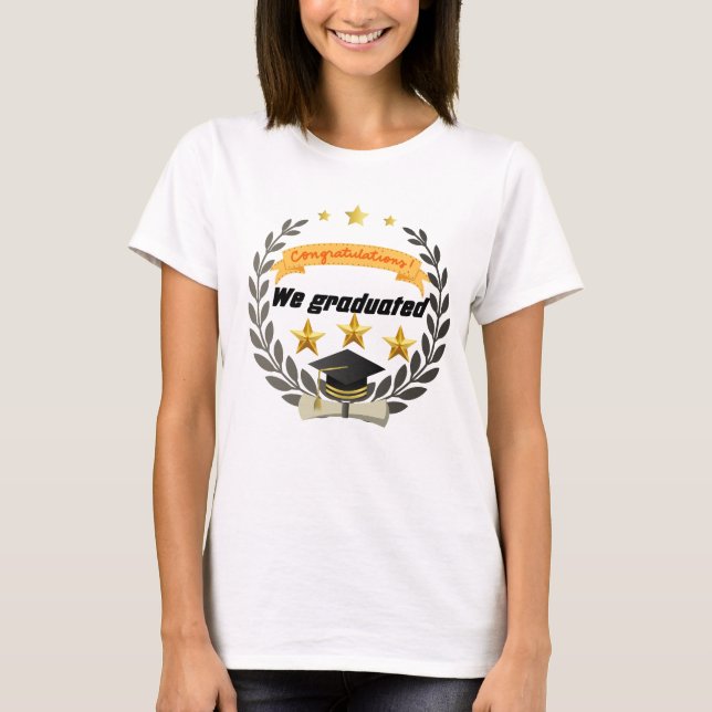 T-shirt Badge d'or avec style élégant (Devant)