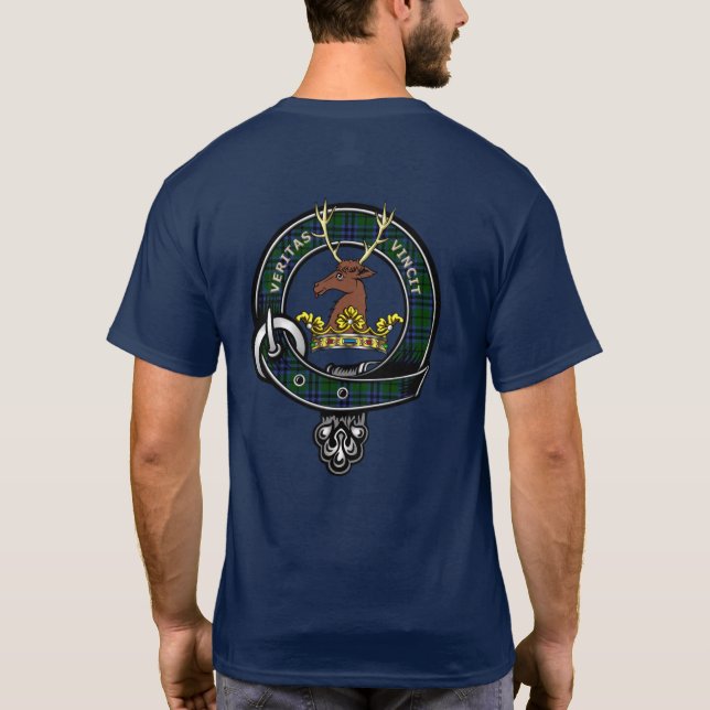T-shirt Badge du clan Keith Tartan (Dos)