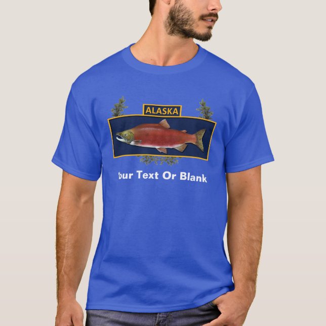 T-shirt Badge du pêcheur de combat de l'Alaska (Devant)