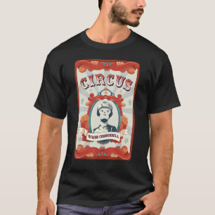 T-shirt Badge du personnel du cirque vintage Human Cannonb