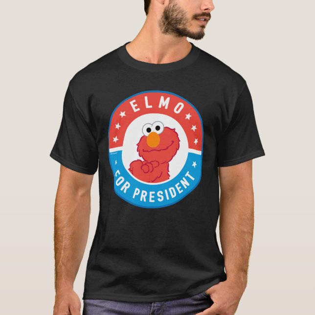 T-shirt Badge Elmo pour Président (Devant)