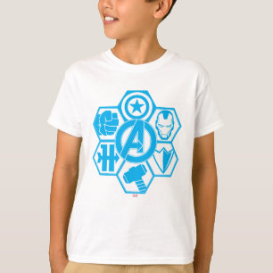 T-shirt Badge Icône Avengers Assemble