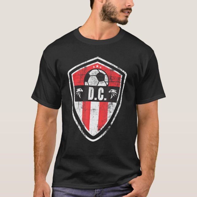 T-shirt Badge original de l'aigle de Washington D C Soccer (Devant)