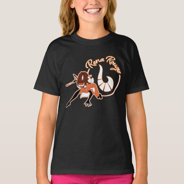 T-shirt Badge Rena Rouge (Devant)