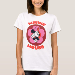 T-shirt Badge Rétro Minnie Mouse Classique
