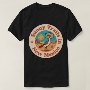 T-shirt Badge Rétro Nouveau-Mexique_ Grand Géocoucou avec