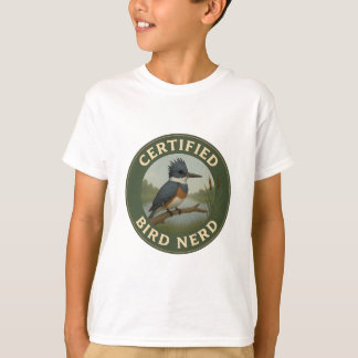 T-shirt Badge Vintage de martin-pêcheur