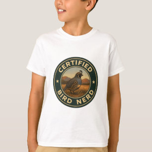 T-shirt Badge Vintage de Quail en Californie
