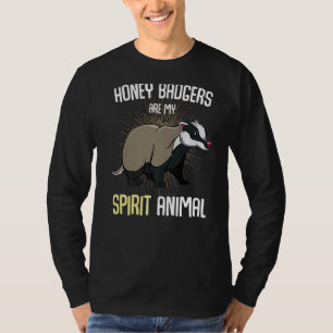 T-shirt Badger are My Spirit Animal Nature Nerdy Wild