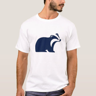 T-shirt Badger Cute Minimaliste Silhouette Nature Faune