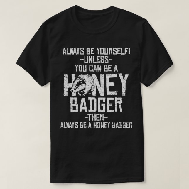 T-shirt Badger miel badger (Design devant)