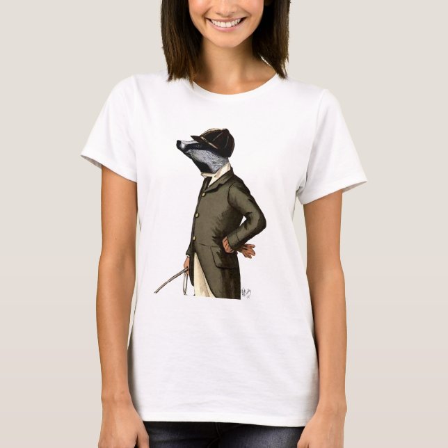 T-shirt Badger The Rider Portrait (Devant)