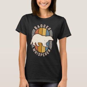 T-shirt Badger Whisperer Vintage Classic Retro Amour anima