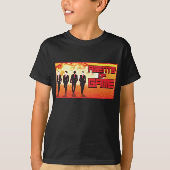 T-shirt Badine des agents de pièce en t de jeu (Devant)