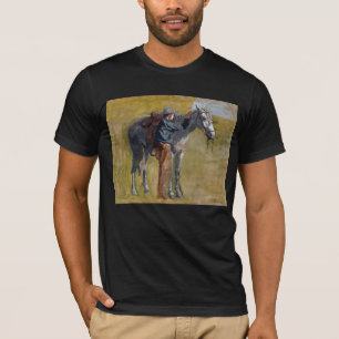 T-shirt Badlands américains : Vieux West Cowboy avec cheva