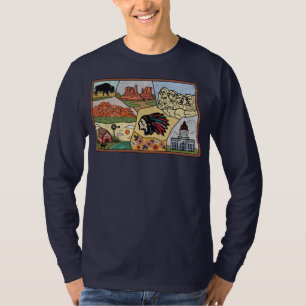 T-shirt Badlands Mt Rushmore Black Hills South Dakota Cart