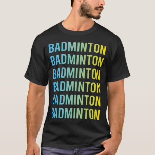 T-shirt Badminton Bleu Jaune