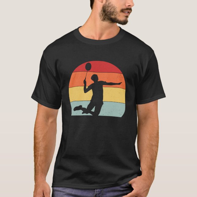 T-shirt Badminton  for girls women men boys players USA UK (Devant)