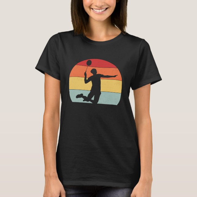 T-shirt Badminton  for girls women men boys players USA UK (Devant)