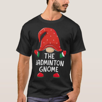T-shirt Badminton Gnome s set Christmas Matching T aérodyn