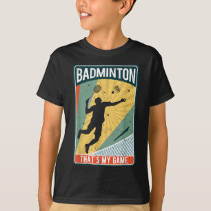 T-shirt Badminton How I Roll Vintage C'est Mon Jeu