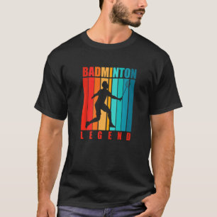 T-shirt Badminton Légende Badminton Joueur Shuttlecock Spo