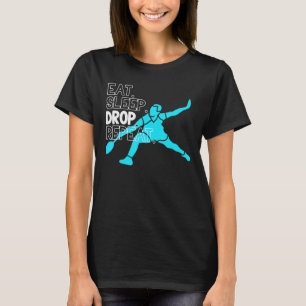 T-shirt Badminton Mange Sleep Drop Répéter