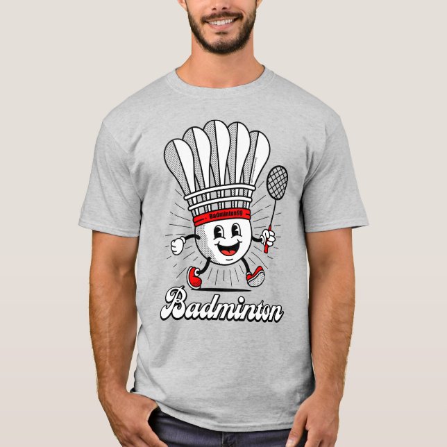 T-shirt Badminton Mascot Classic (Devant)