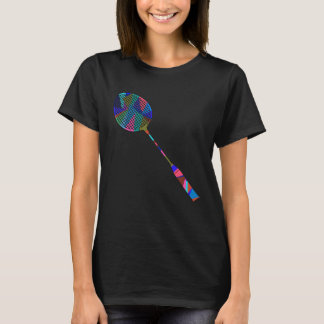 T-shirt Badminton Player Racket Shuttlecock Hobby Sports
