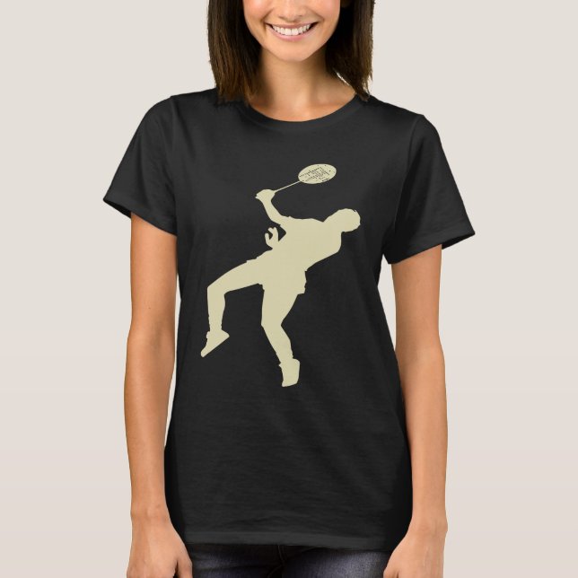 T-shirt Badminton Player Shuttlecock Time Smash Rackets (Devant)
