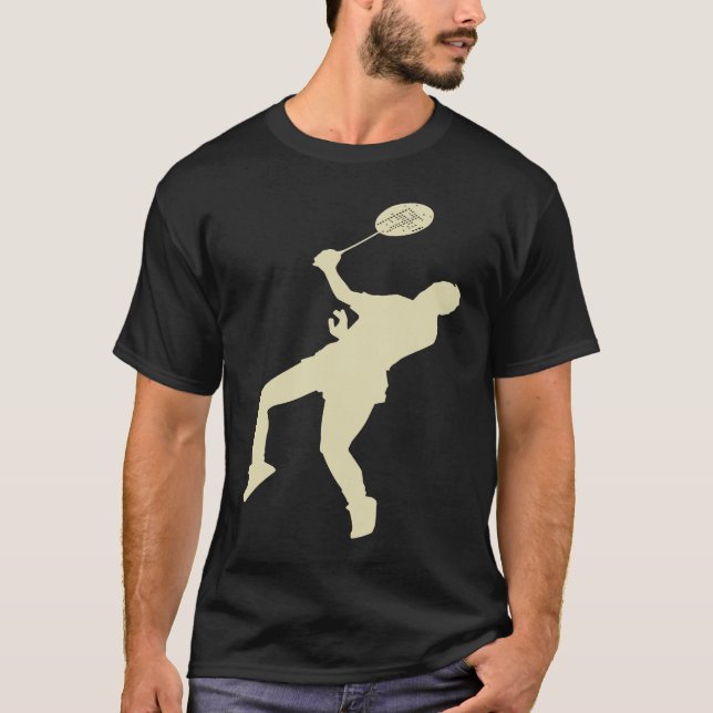 T-shirt Badminton Player Shuttlecock Time Smash Rackets (Devant)