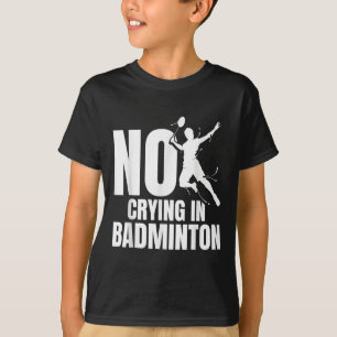 T-shirt Badminton Racket No Cry Navette Joueur Badminto