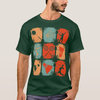 T-shirt Badminton Retro 2