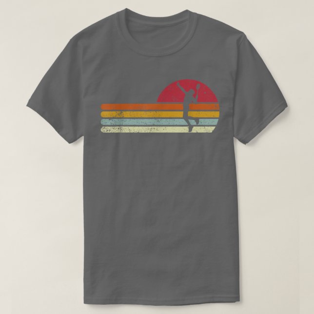 T-shirt Badminton Shuttlecock Sunset Distants (Design devant)