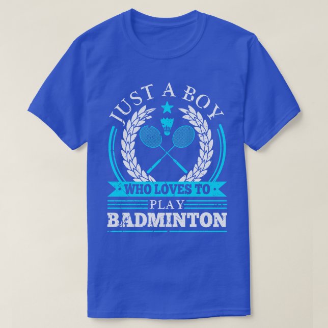 T-shirt Badminton Shuttlecocks garçons Badminton (Design devant)