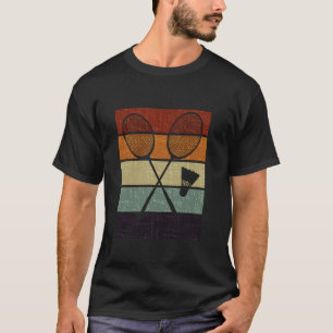 T-shirt Badminton Silhouette Drôle Hommes Femmes Enfants B