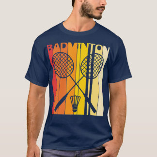 T-shirt badminton vintage Retro