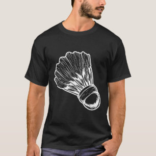 T-shirt Badmintonist Volant de badminton Sketch