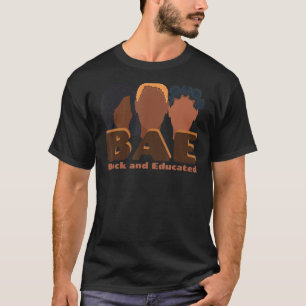 T-shirt BAE Black et instruite Queen naturel cheveux noir 