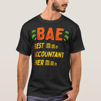 T-shirt BAE Meilleur comptable jamais mignon amer amusemen
