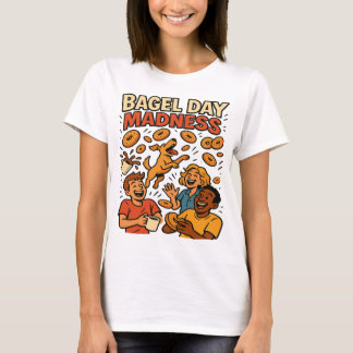 T-shirt Bagel Day Madness Funny Retro Art